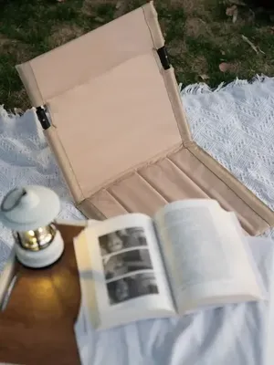 접이식 캠핑 의자 야외 정원 공원용 싱글 레이지 체어 등받이 쿠션 피크닉 캠핑 접이식 등받이 의자 비치 체어